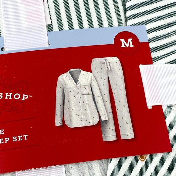 Target Women's Gingerbread Striped Flannel Long Sleeve Shirt Pants M, LG, XL - Picture 4 of 12